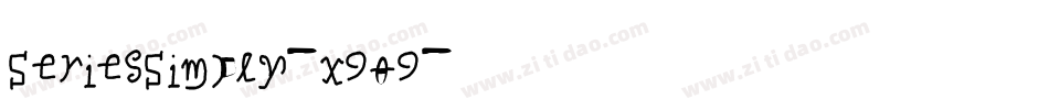 SeriesSimply-X909字体转换
