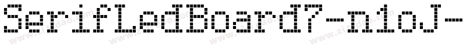 SerifLedBoard7-n1oJ字体转换