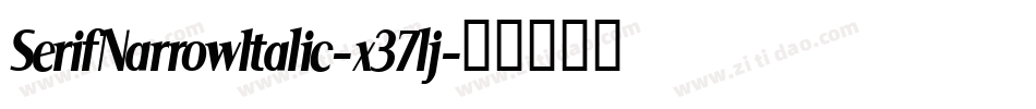 SerifNarrowItalic-x37lj字体转换