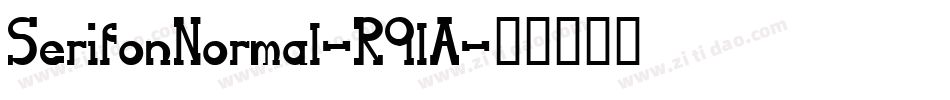 SerifonNormal-R9lA字体转换