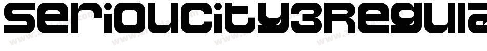 Serioucity3Regular-GYqG字体转换