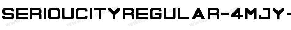 SerioucityRegular-4MJY字体转换
