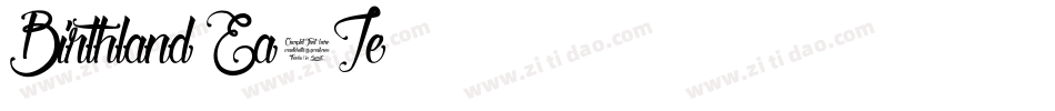 Birthland-Ea4Ze字体转换