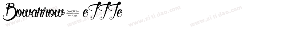 Bowarrow2-eZZZe字体转换