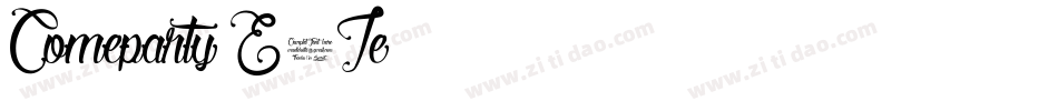 Comeparty-E5Ze字体转换