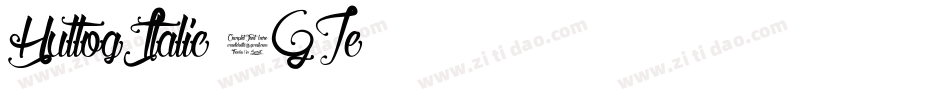 HultogItalic-1GZe字体转换