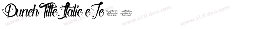 PunchTitleItalic-eZe56字体转换
