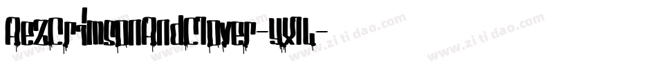 AezCrimsonAndClover-YXlL字体转换