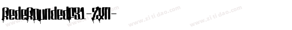 RedeRoundedF31-ZXll字体转换