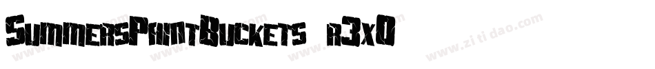 SummersPaintBuckets-r3xO字体转换