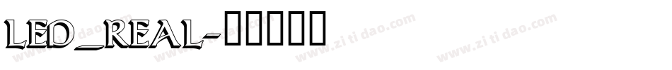 LED_REAL字体转换