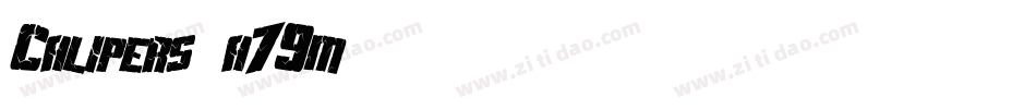 Calipers-a79m字体转换