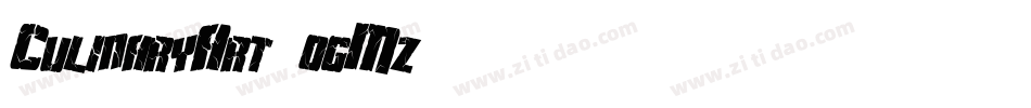 CulinaryArt-ogMz字体转换 CulinaryArt-ogMz字体转换