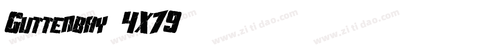 Guttenbay-4X79字体转换