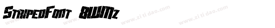 StripedFont-8WMz字体转换 StripedFont-8WMz字体转换