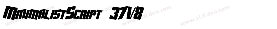 MinimalistScript-37V8字体转换