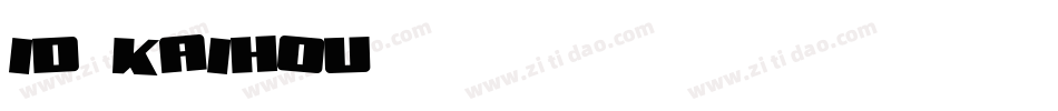 id-kaihou字体转换