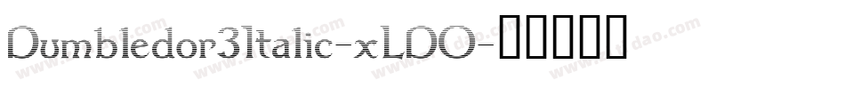 Dumbledor3Italic-xLDO字体转换