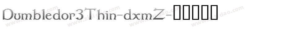 Dumbledor3Thin-dxmZ字体转换