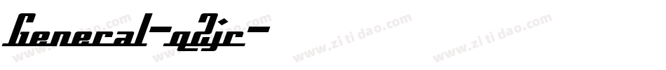 General-qZjr字体转换
