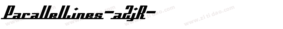 ParallelLines-aZjR字体转换 ParallelLines-aZjR字体转换
