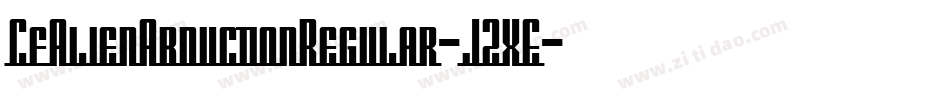 CfAlienAbductionRegular-J2XE字体转换