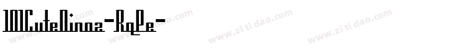 101CuteDinoz-RqPe字体转换