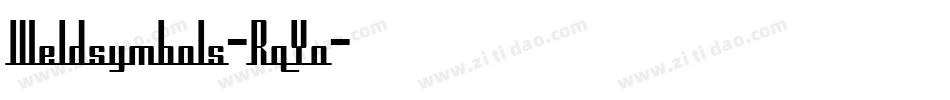 Weldsymbols-RqYo字体转换 Weldsymbols-RqYo字体转换