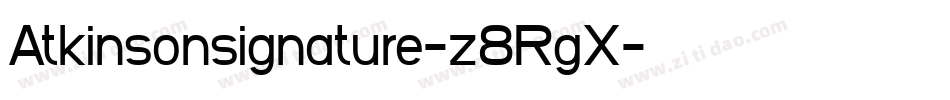 Atkinsonsignature-z8RgX字体转换