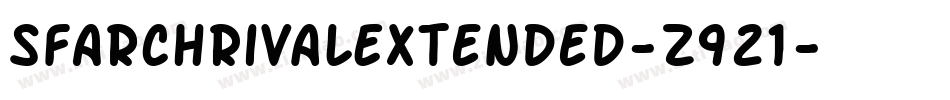 SfArchRivalExtended-z921字体转换 SfArchRivalExtended-z921字体转换
