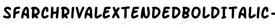 SfArchRivalExtendedBoldItalic-5aDz字体转换 SfArchRivalExtendedBoldItalic-5aDz字体转换