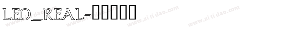 LED_REAL字体转换