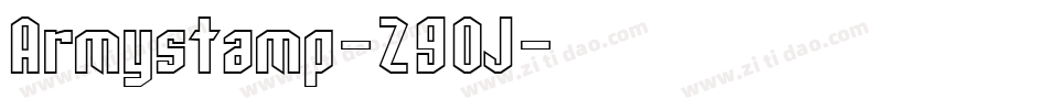 Armystamp-Z9OJ字体转换