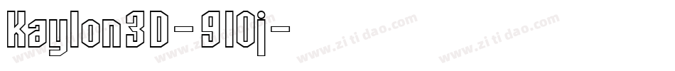 Kaylon3D-9lOj字体转换