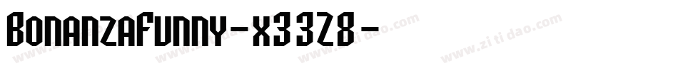BonanzaFunny-x33Z8字体转换