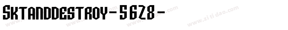 Sktanddestroy-56Z8字体转换