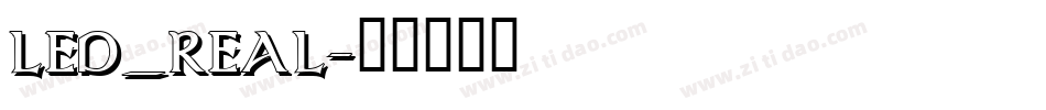 LED_REAL字体转换