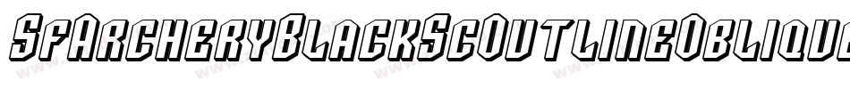 SfArcheryBlackScOutlineOblique-r31O字体转换 SfArcheryBlackScOutlineOblique-r31O字体转换