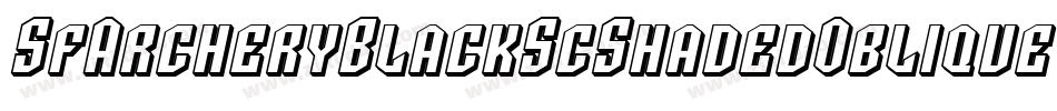 SfArcheryBlackScShadedOblique-R0DM字体转换 SfArcheryBlackScShadedOblique-R0DM字体转换