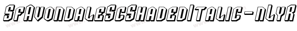 SfAvondaleScShadedItalic-nLyR字体转换