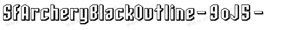 SfArcheryBlackOutline-9oJ5字体转换