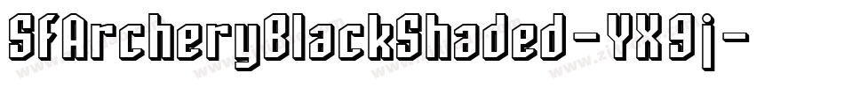 SfArcheryBlackShaded-YX9j字体转换 SfArcheryBlackShaded-YX9j字体转换