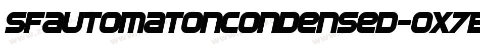 SfAutomatonCondensed-ox7B字体转换