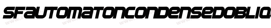 SfAutomatonCondensedOblique-e2Re字体转换