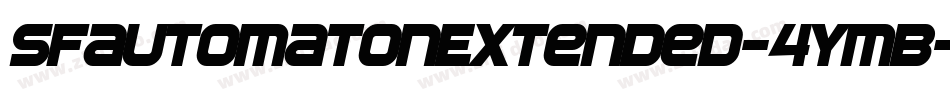SfAutomatonExtended-4ymB字体转换 SfAutomatonExtended-4ymB字体转换