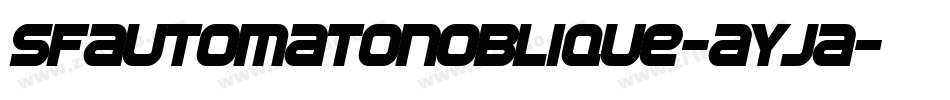SfAutomatonOblique-ayja字体转换