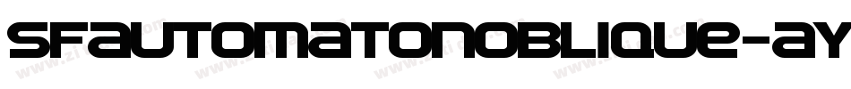 SfAutomatonOblique-ayja字体转换