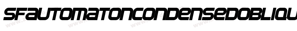 SfAutomatonCondensedOblique-e2Re字体转换