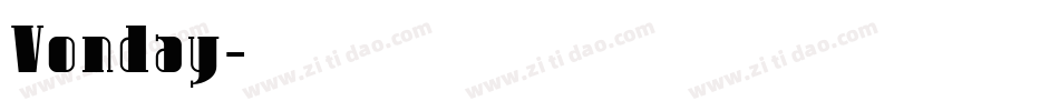 Vonday字体转换