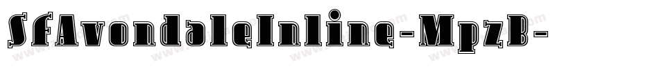SfAvondaleInline-MpzB字体转换 SfAvondaleInline-MpzB字体转换